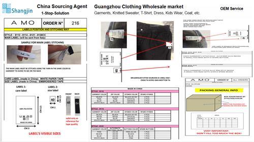 China sourcing company buying agent - Purchase Customized Clothes- OEM Product Service Private Label & Brand Logo