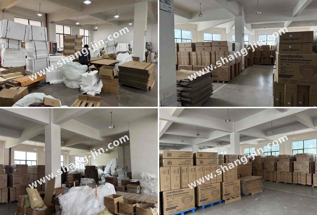 Customized sturdy packaging to keep the foldable baby playpen safe in its journey