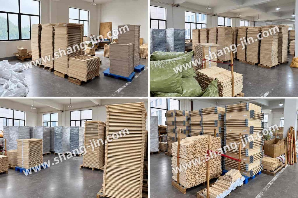 Pre-assembled wooden baby playpen for buyers to use and retail