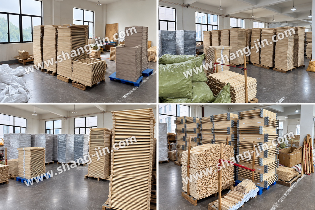 Pre-assembled wooden baby playpen for buyers to use and retail